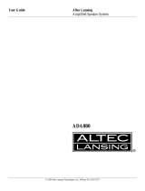 Altec Lansing ADA880 User manual