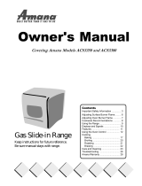Amana ACS3380 User manual