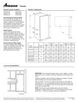 Amana AZF33X16DW Installation guide