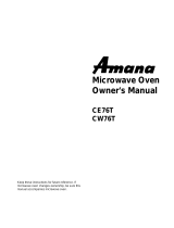 Amana CE76T User manual