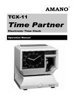 Amano TCX-11 Owner's manual