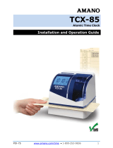 Amano TCX-85 Owner's manual