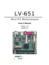 AMD MINI-ITX LV-651 User manual