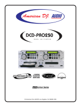 American DJ Audio DCD PRO 250 User manual