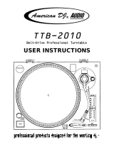 American DJ Audio TTB-2010 User manual