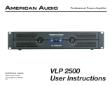 American Audio Professional Power Amplifier User manual