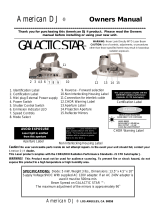 American DJ Galactic Star User manual