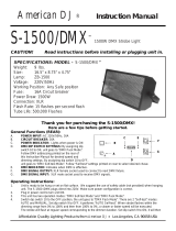American DJ S-1500/DMX User manual
