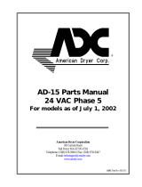 American Dryer Corp. AD-15 User manual