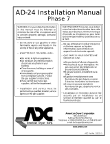 American Dryer Corp. AD-24 User manual