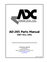 American Dryer Corp. AD-285 User manual