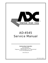 American Dryer AD-4545 User manual