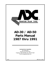 American Dryer Corp. AD-50 User manual