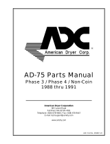 American Dryer Corp. AD-75 User manual