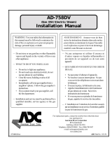 American Dryer Corp. AD-758DV User manual