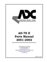 American Dryer Corp. AD-78 II User manual