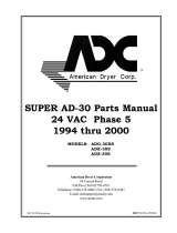 American Dryer Corp. ADE-30S User manual