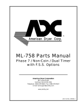 American Dryer Corp. ML-758 User manual