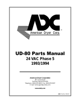 American Dryer Corp. UD-80 User manual
