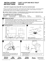 American Standard Williamsburg One-Piece Elongated Toilet 2038.700 User manual