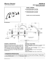 American Standard Amarilis Deck-Mounted Tub Filler 8970.000 User manual