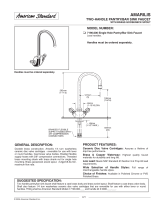 American Standard Amarilis Two-Handle Pantry/Bar Faucet 719.000 User manual