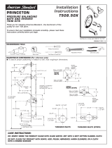 American Standard Outdoor Shower Pressure Balancing Bath and Shower Trim Kit User manual