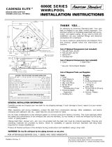 American Standard 6060E User manual