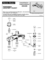 American Standard Centerset Lavatory Faucet M968120 User manual