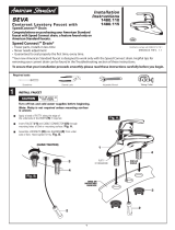 American Standard Centerset Lavatory Faucet with SpeedConnect Drain 1480.110 User manual