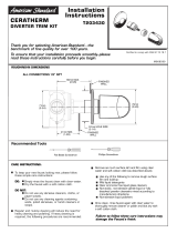American Standard Ceratherm T203430 User manual