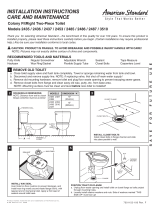 American Standard Colony FitRight Two-Piece Toilet 3510 User manual