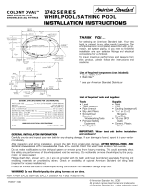 American Standard Colony Oval 1742 Series User manual