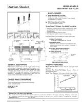 American Standard Deck-Mount Tub Filler R800 User manual