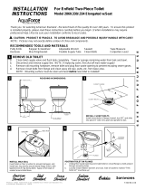 American Standard Enfield 2-PC Elongated Toilet 2860.330 User manual