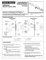 American Standard M968663 User manual