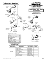 American Standard Jasmine 3622 Series User manual