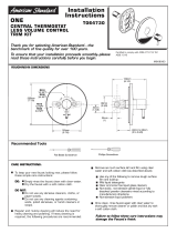 American Standard ONE T064730 User manual