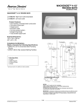 American Standard Mackenzie Recess Bath 0138.014 User manual