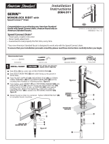 American Standard MONOBLOCK BIDET 2064.011 User manual