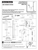 American Standard One Shower System 2064.724 User manual