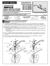 American Standard Single Control Kitchen Faucet with Cast Spout 3821.644 Series User manual