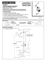 American Standard Tropic T038.50X User manual