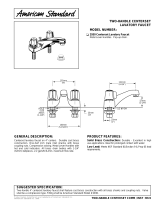 American Standard Two-Handle Centerset Lavatory Faucet 2930 User manual