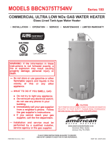 American Water Heater Commercial Ultra Low NOx Gas water Heater User manual