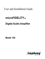 Amphony 100 User manual