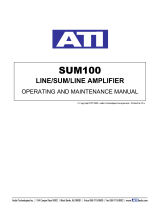 Amplifier Tech SUM100 User manual