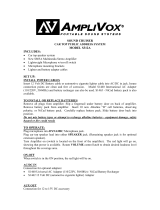 AmpliVox Sound Cruiser S312A User manual