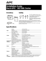 APC BE750G User manual