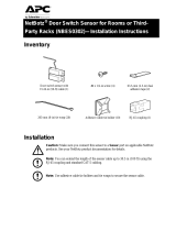 Schneider Electric NetBotz Door Switch Sensor User manual